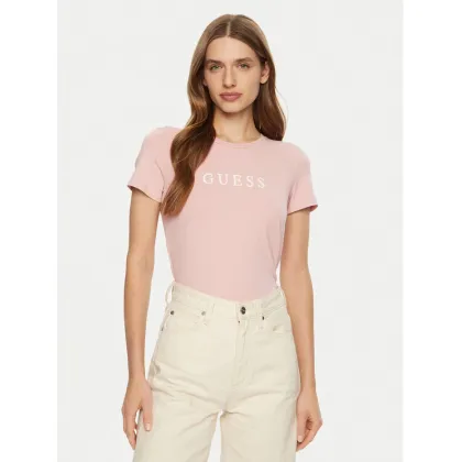 Zdjęcie Guess T-Shirt O5RI01 KBBU1 Różowy Slim Fit