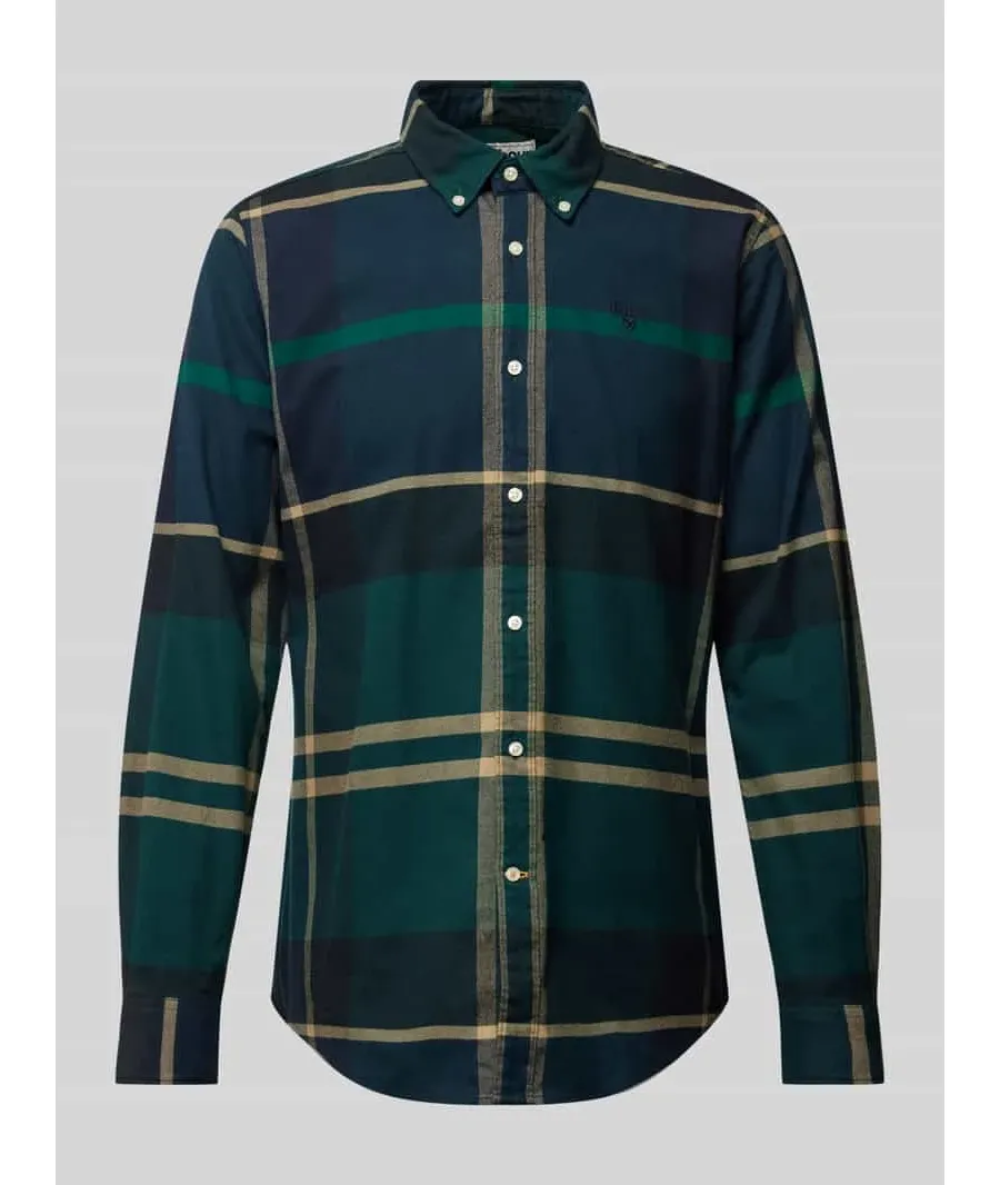 obrazek 1 Koszula casualowa o kroju tailored fit z kołnierzykiem typu button down model ‘Iceloch’