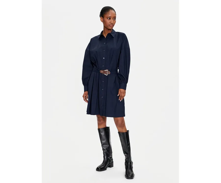 obrazek 1 Lauren Ralph Lauren Sukienka koszulowa 250940280001 Granatowy Relaxed Fit LAUREN RALPH LAUREN