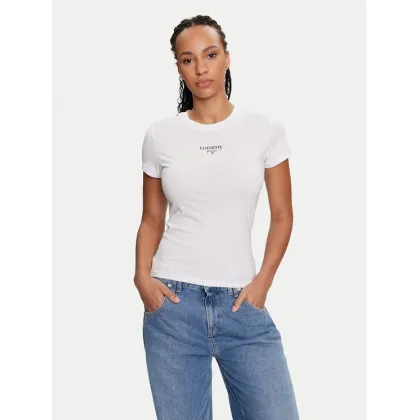 Zdjęcie Tommy Jeans T-Shirt Essential DW0DW18397 Biały Slim Fit