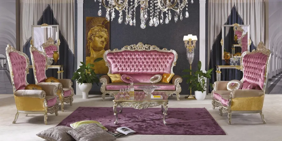 obrazek 1 Włoska sofa dwuosobowa w stylu antycznym – Morello Gianpaolo