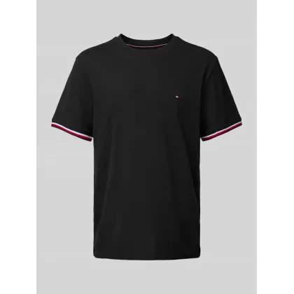 Zdjęcie Tommy Hilfiger T-Shirt Global Stripe MW0MW38630 Czarny Regular Fit