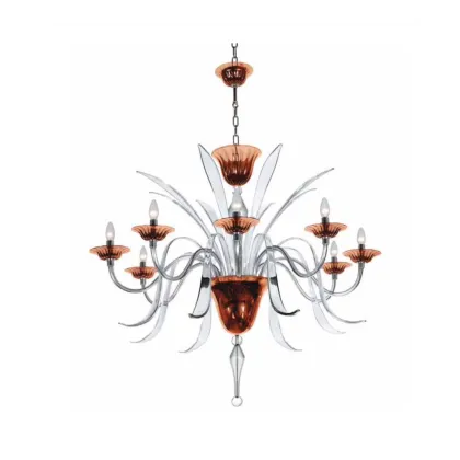 Zdjęcie Włoski szklany żyrandol Shangai do stylowych wnętrz