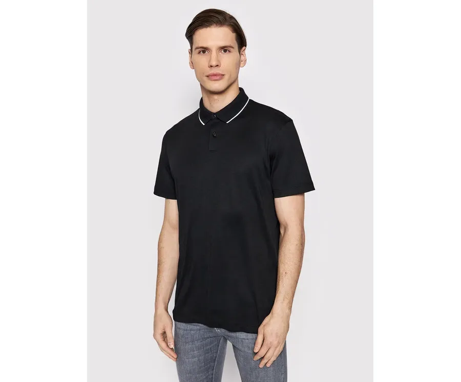 obrazek 1 Selected Homme Polo Leroy 16082844 Czarny Regular Fit