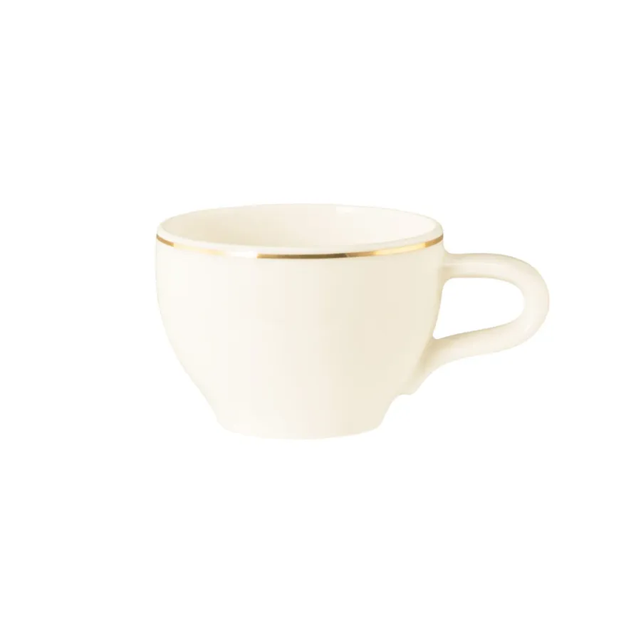 obrazek 1 Wyjątkowa porcelanowa mała filiżanka do espresso ze złotą obwódką - Seltmann Weiden