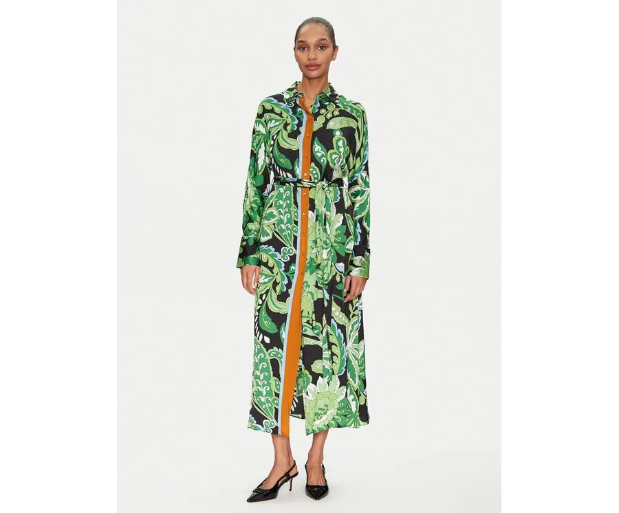 obrazek 1 Lola Casademunt by Maite Sukienka koszulowa MS2516019 Zielony Regular Fit