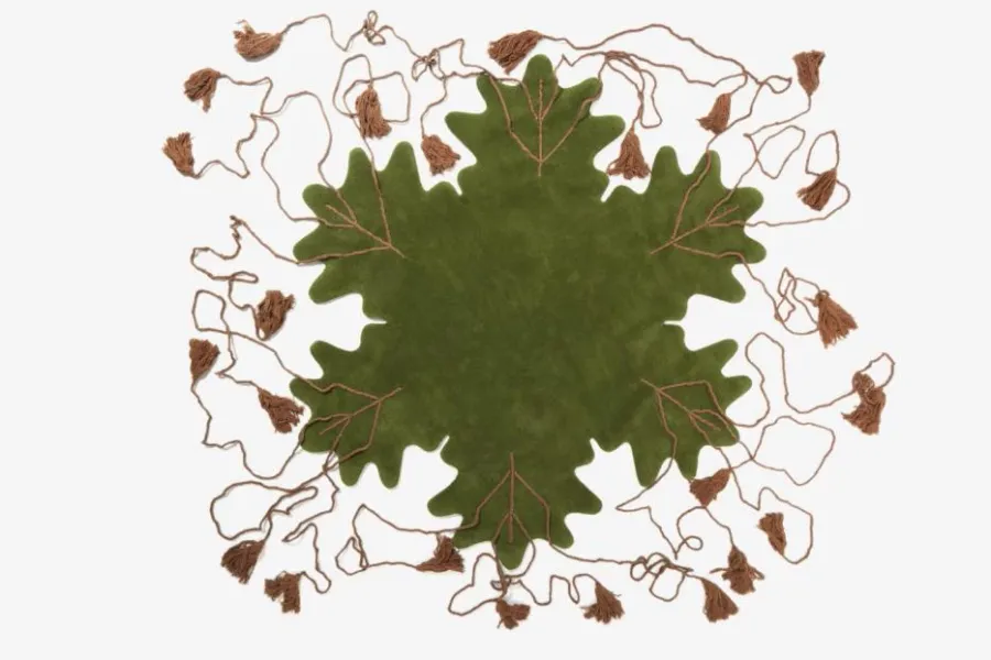 obrazek 6 Nieregularny dywan wełniany w kształcie liścia - BIG LEAF