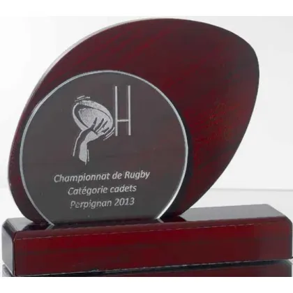 Picture Glass sports trophy for a player – Erre Emme