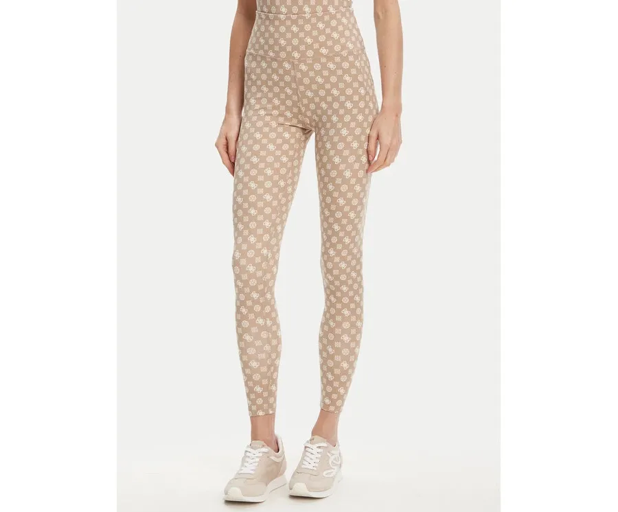 obrazek 1 Guess Legginsy V5YB18 MC03W Beżowy Slim Fit