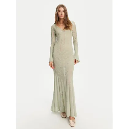 Zdjęcie TWINSET Sukienka dzianinowa 251TT3180 Beżowy Slim Fit