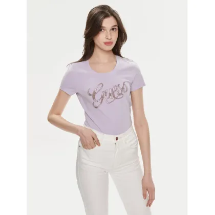 Zdjęcie Guess T-Shirt W4GI30 J1314 Fioletowy Slim Fit