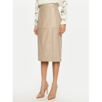 Zdjęcie Marella Spódnica skórzana Bambino 2513401011 Écru Regular Fit