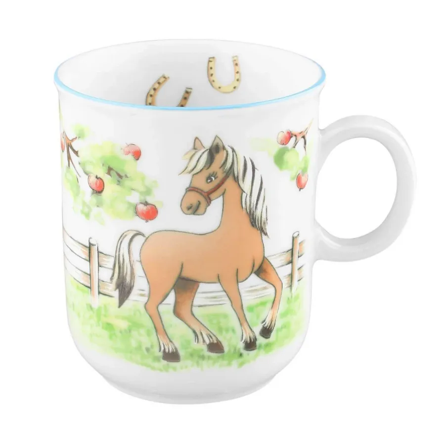 obrazek 1 Piękny porcelanowy kubek z motywem kucyka - Seltmann Weiden
