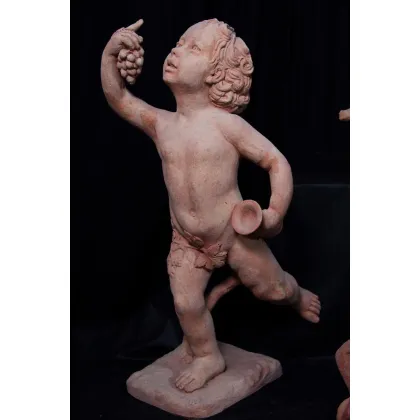 Picture Statue of Bacchus made in terracotta - Fornace Masini