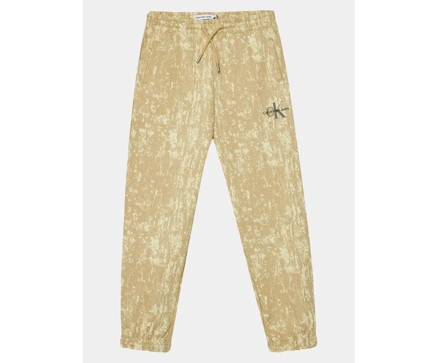 obrazek 1 Calvin Klein Jeans Spodnie dresowe Second Skin IB0IB01932 Beżowy Relaxed Fit