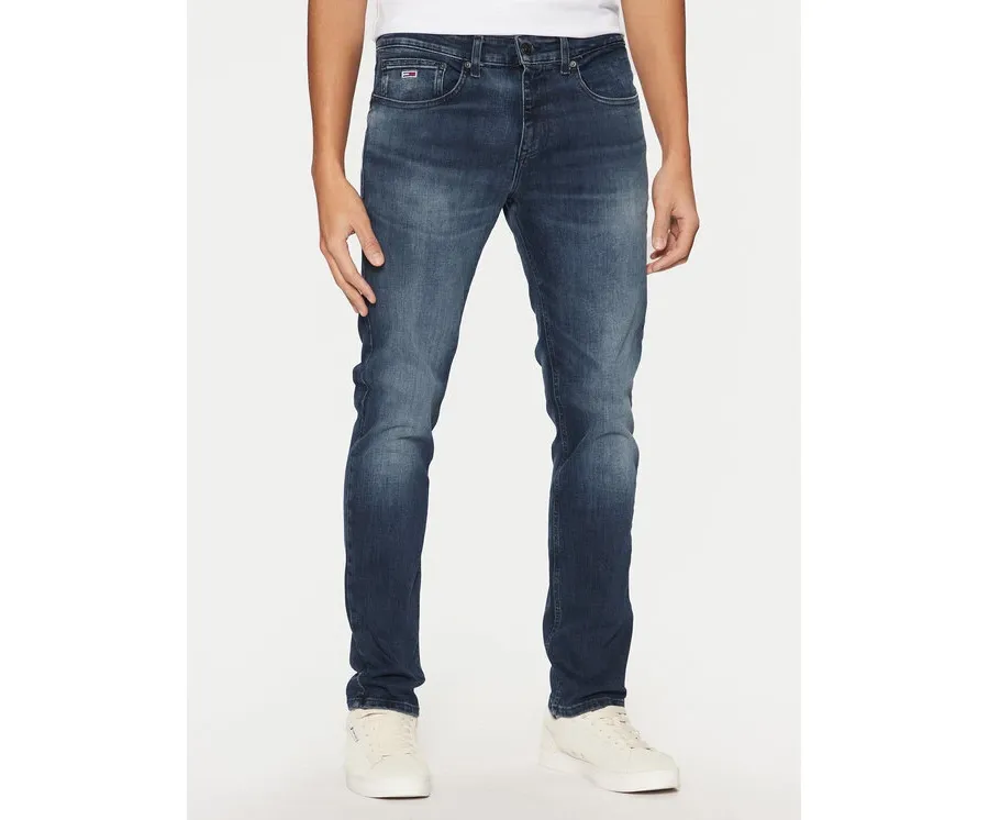obrazek 1 Tommy Jeans Jeansy Scanton DM0DM20550 Granatowy Slim Fit