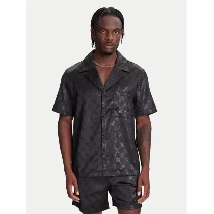 Zdjęcie Karl Kani Koszula Signature All Over Print Resort PD00005369 Czarny Regular Fit