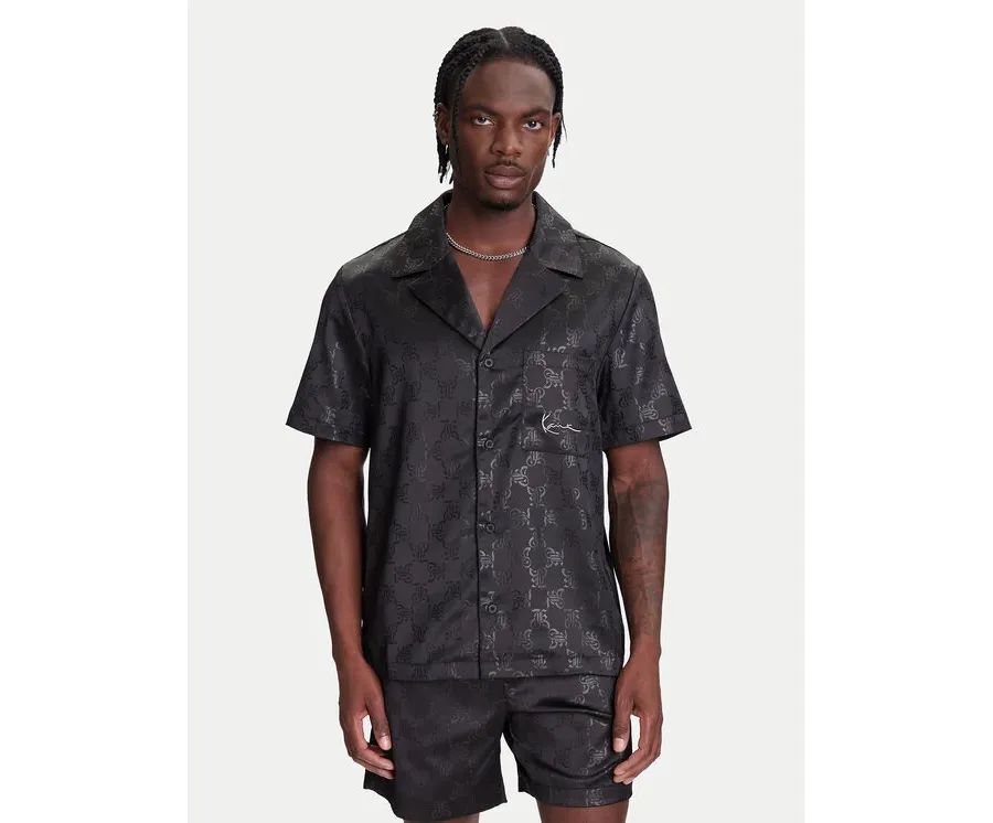 obrazek 1 Karl Kani Koszula Signature All Over Print Resort PD00005369 Czarny Regular Fit