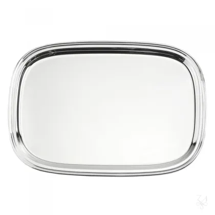 Zdjęcie Stylowa srebrna taca 40×28 cm – Zaramella Argenti