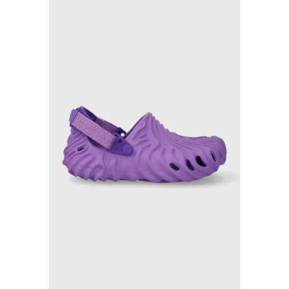 Zdjęcie Crocs klapki dziecięce Salehe Bembury x The Pollex Clog kolor fioletowy