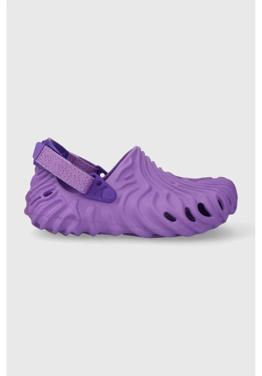 obrazek 1 Crocs klapki dziecięce Salehe Bembury x The Pollex Clog kolor fioletowy