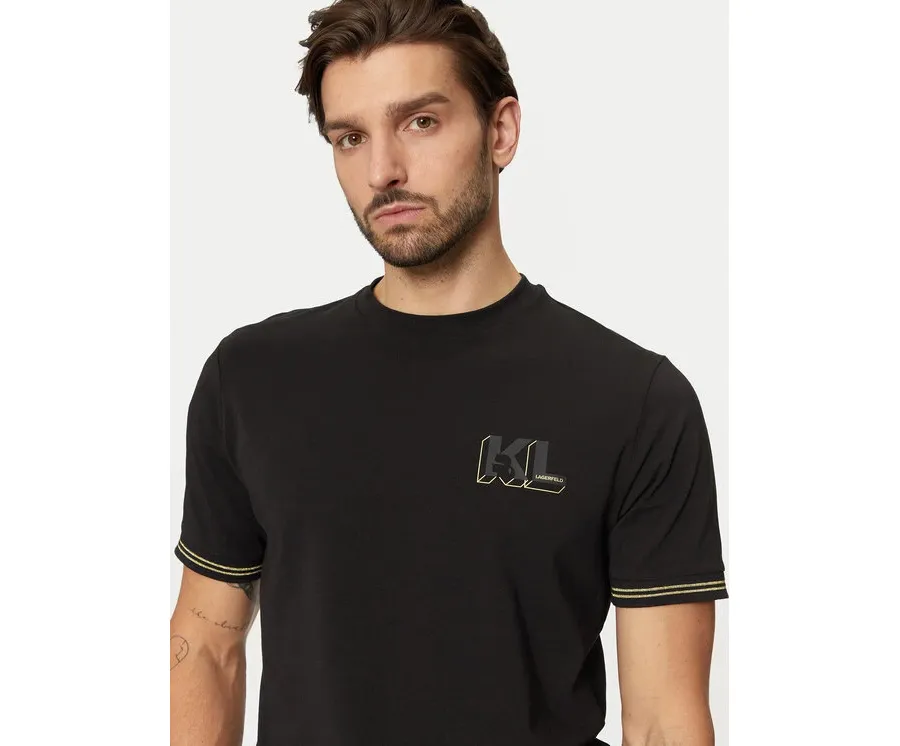 obrazek 1 KARL LAGERFELD T-Shirt 755463 551235 Czarny Regular Fit