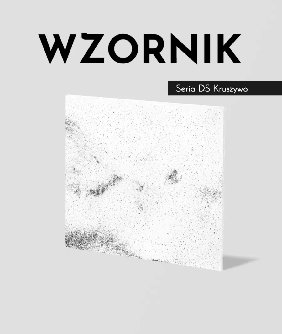 obrazek 1 Wzornik DS - (biały, czarne kruszywo, duża porowatość) - beton architektoniczny