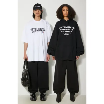 Zdjęcie VETEMENTS spodnie dresowe Embroidered Logo kolor czarny gładkie UE64SP400B