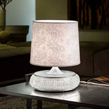 Picture Exclusive night lamp decorated with crystals