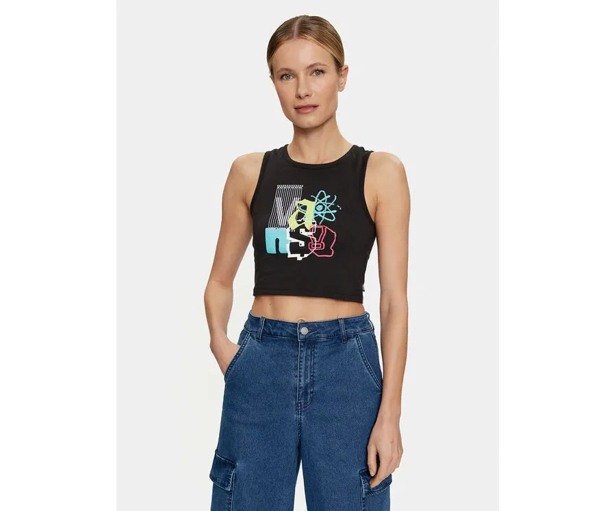 obrazek 1 Vans Top Special Character Fitted Tank VN000GZW Czarny Slim Fit