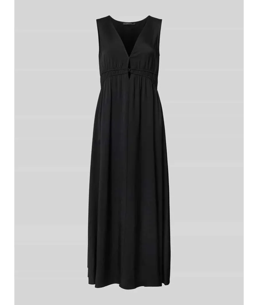 obrazek 1 Sukienka midi z mieszanki wiskozy z wycięciem