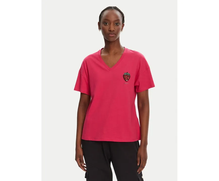 obrazek 1 Liu Jo T-Shirt WA5366 JS904 Różowy Regular Fit