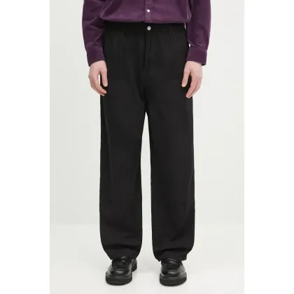 Zdjęcie Carhartt WIP spodnie bawełniane Double Knee Pant męskie kolor czarny proste I034795.8902