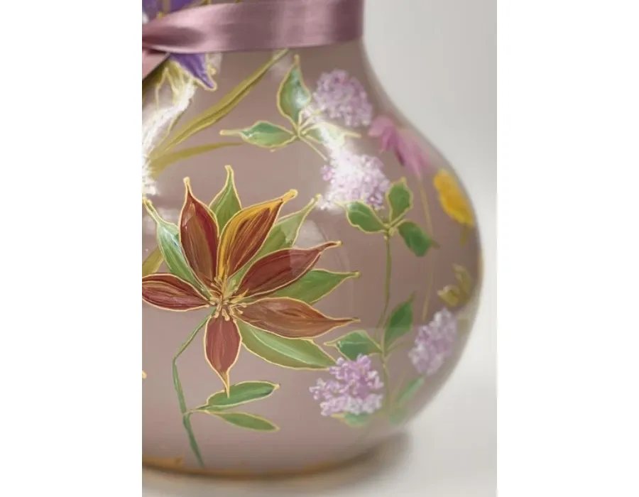 obrazek 4 Ekskluzywny wazon z pięknym kwiatowym motywem - luksusowy upominek dla kogoś wyjątkowego