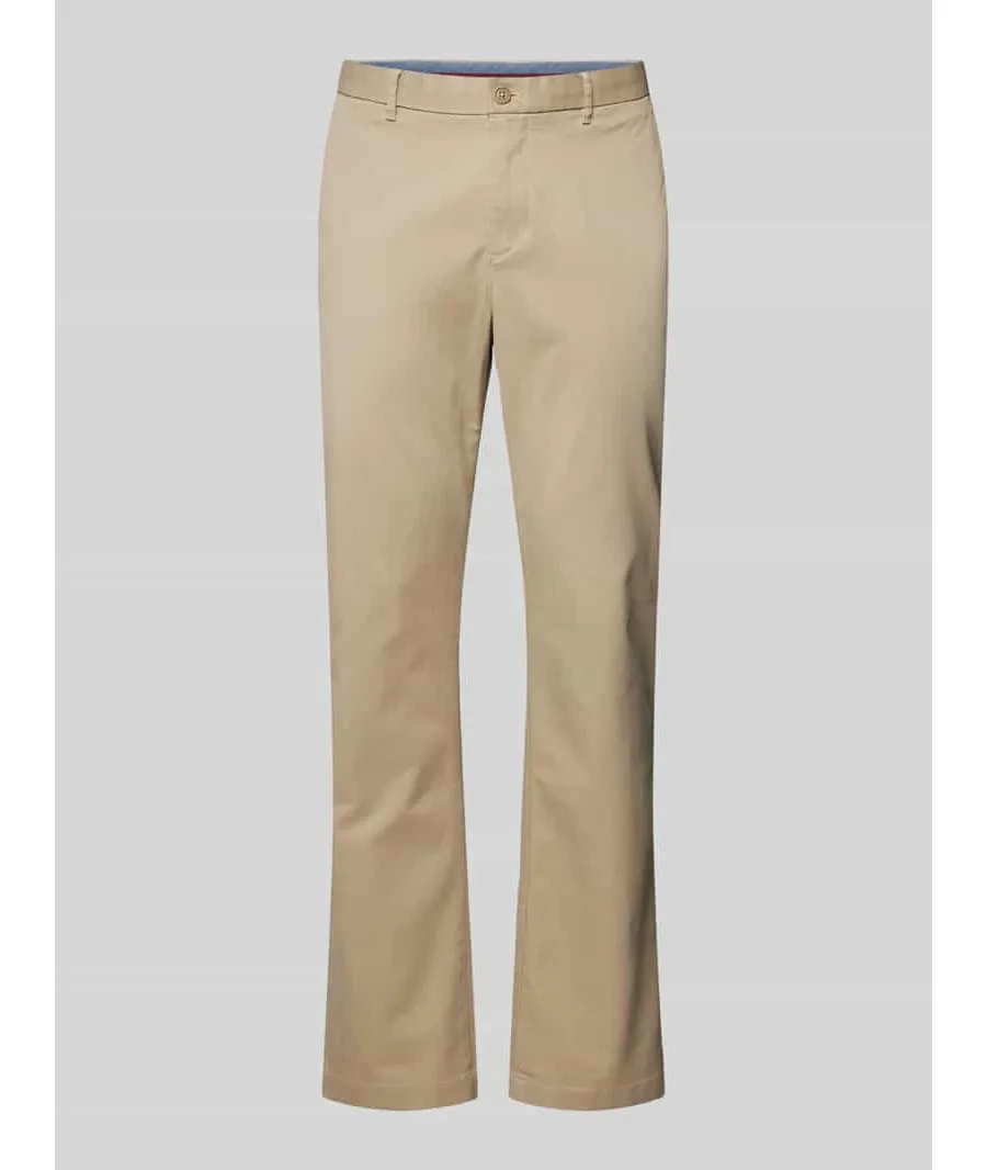 obrazek 1 Chinosy o kroju regular fit ze szlufkami na pasek model ‘MERCER 1985’