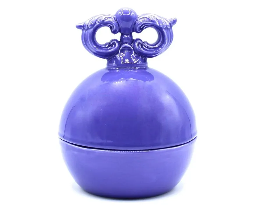 obrazek 2 Piękny pojemnik ceramiczny w stylu barokowym