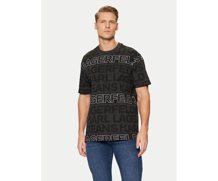 obrazek 1 KARL LAGERFELD T-Shirt A1M17114 Czarny Regular Fit