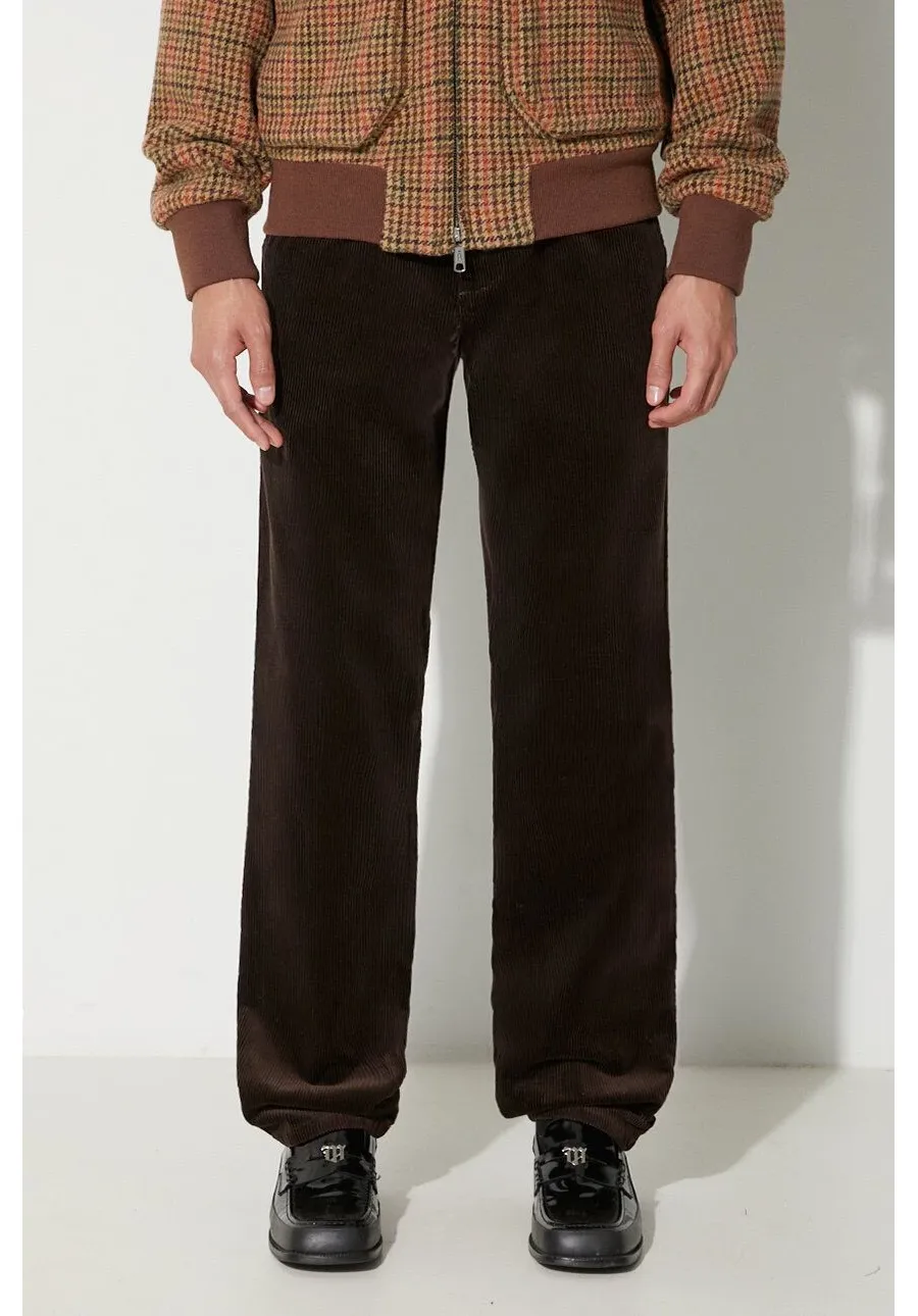 obrazek 1 Norse Projects spodnie sztruksowe Aros kolor brązowy proste