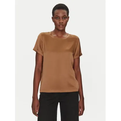 Zdjęcie ViCOLO Bluzka TD0007 Brązowy Relaxed Fit