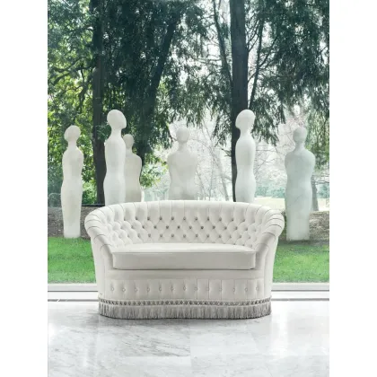 Zdjęcie Klasyczna skórzana sofa wypoczynkowa – Mascheroni