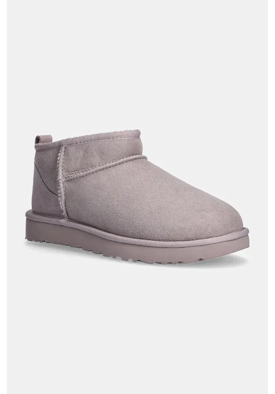 obrazek 1 UGG śniegowce zamszowe Classic Ultra Mini kolor fioletowy 1116109-PSK