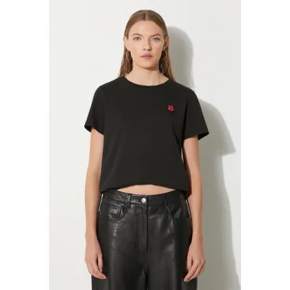 Zdjęcie Kenzo t-shirt bawełniany Gots Boke Crest Classic Tee damski kolor czarny FE62TS1414SO.99J