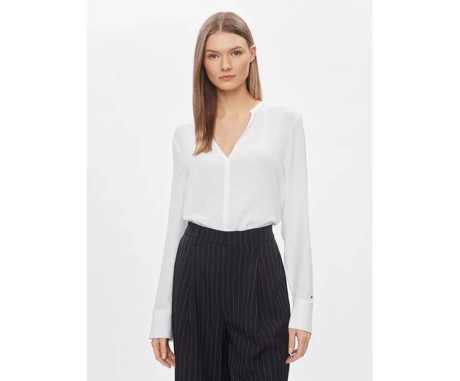 obrazek 1 Tommy Hilfiger Bluzka WW0WW40529 Biały Relaxed Fit