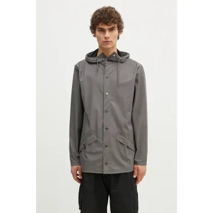 Zdjęcie Rains kurtka przeciwdeszczowa 12010 Jackets kolor szary przejściowa