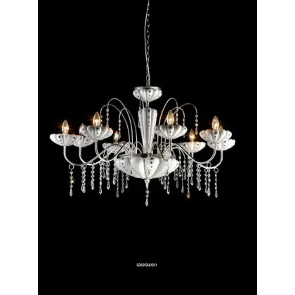 Zdjęcie Zachwycający żyrandol z włoskiej ceramiki o 8 ramionach