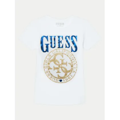 Zdjęcie Guess T-Shirt J5RI20 K6YW4 Biały Regular Fit