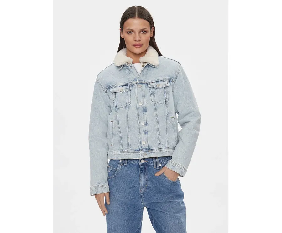 obrazek 1 Tommy Jeans Kurtka jeansowa DW0DW16991 Niebieski Regular Fit