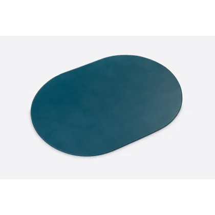 Picture Exclusive blue and yellow leather table mat - for the dining room