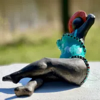 Zdjęcie Unikalna rzeźba do ogrodu z neolitu