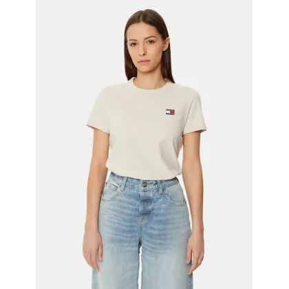Zdjęcie Tommy Jeans T-Shirt DW0DW20153 Beżowy Regular Fit